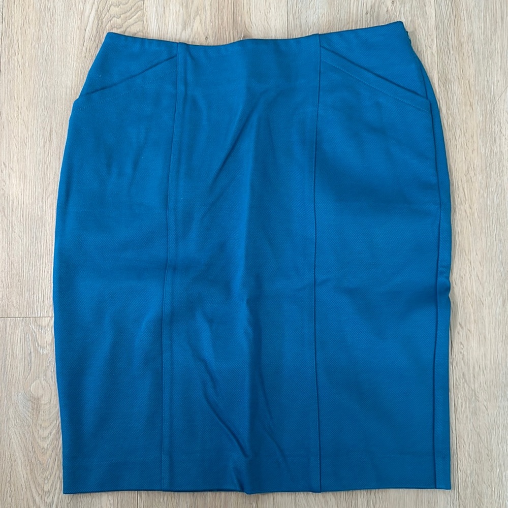 Blue Pencil Skirt